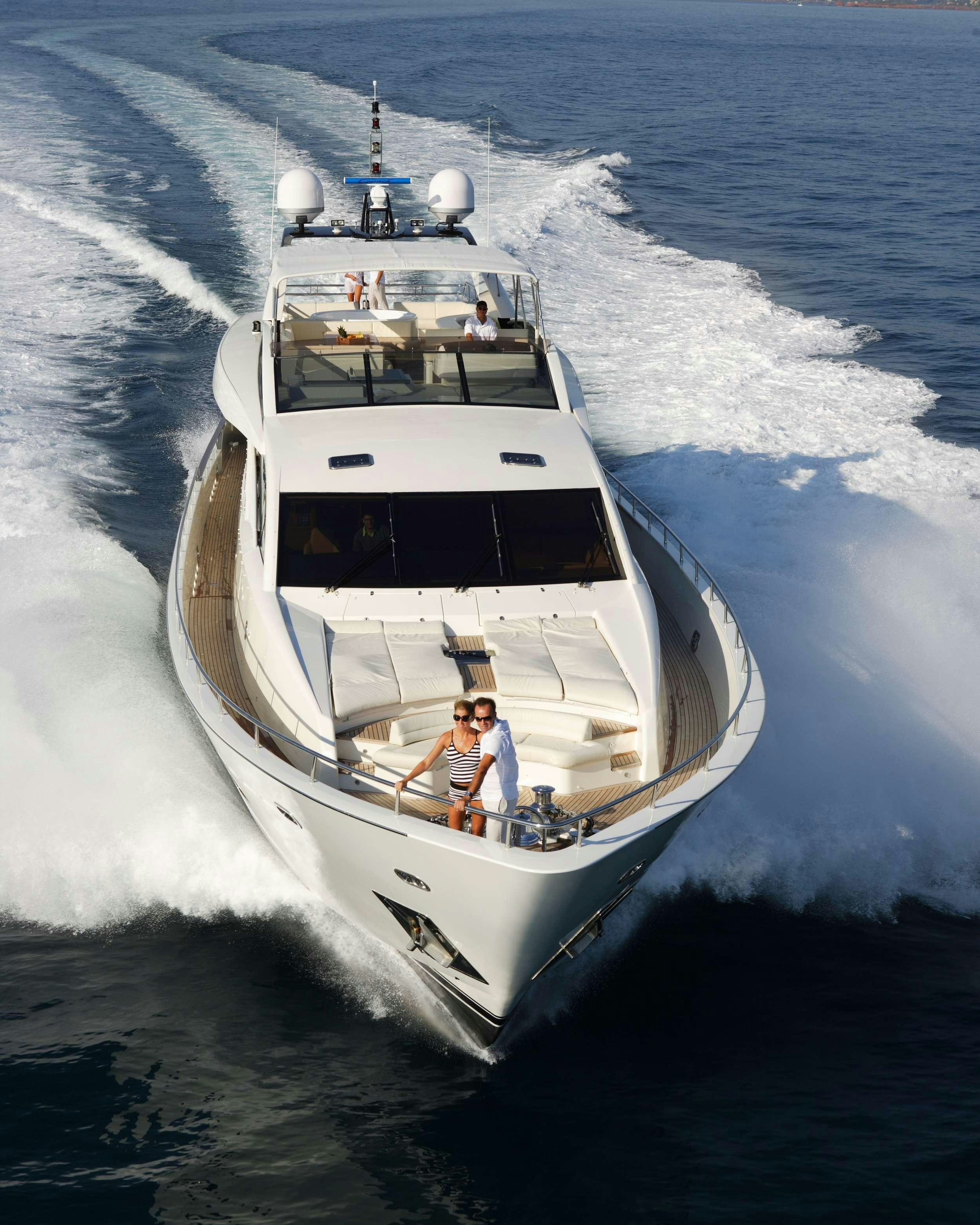 a group of people on a boat aboard ECLIPSE 114 Yacht for Charter