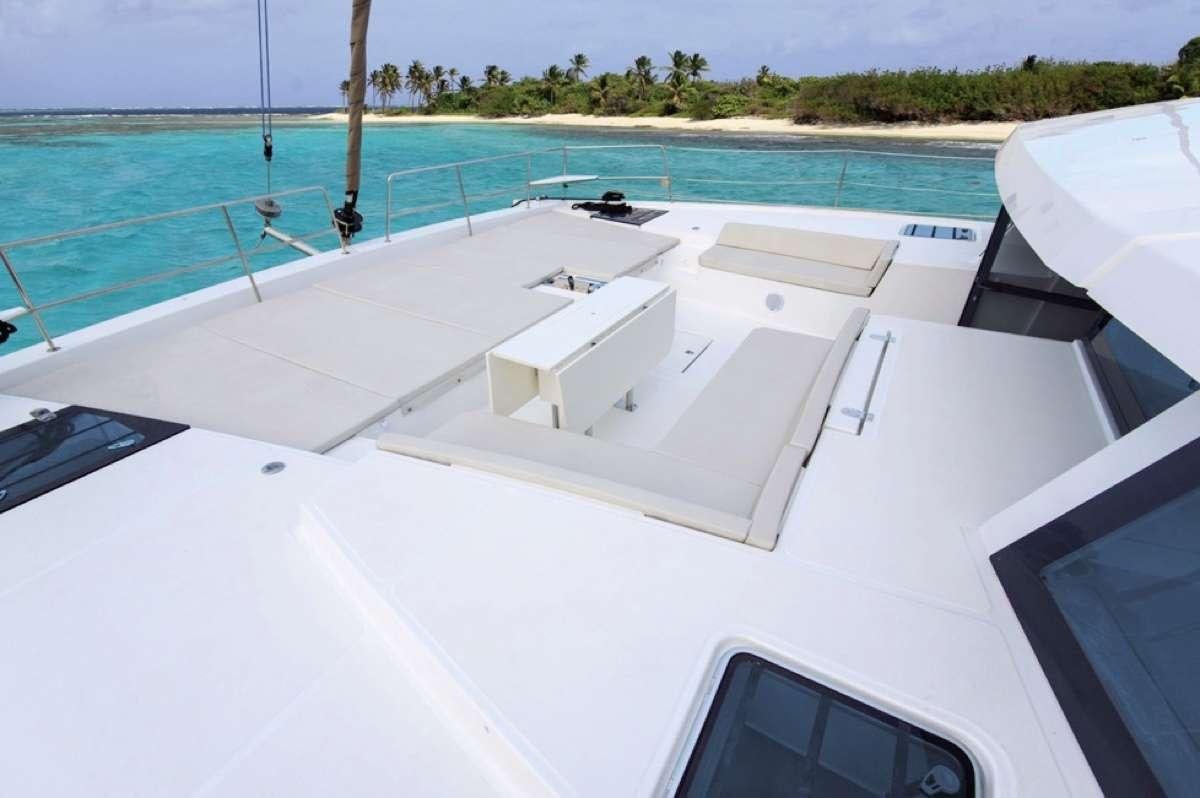 a boat on the water aboard Crystal Dreams Yacht for Charter