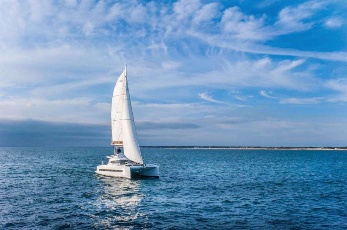 a sailboat on the water aboard Barbara Jane Yacht for Charter