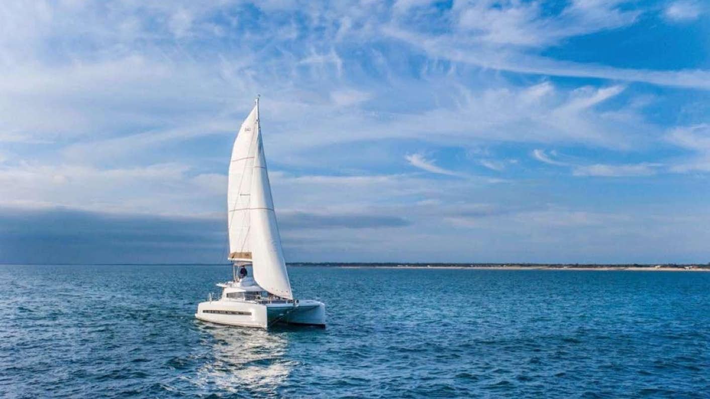 a sailboat on the water aboard Barbara Jane Yacht for Charter