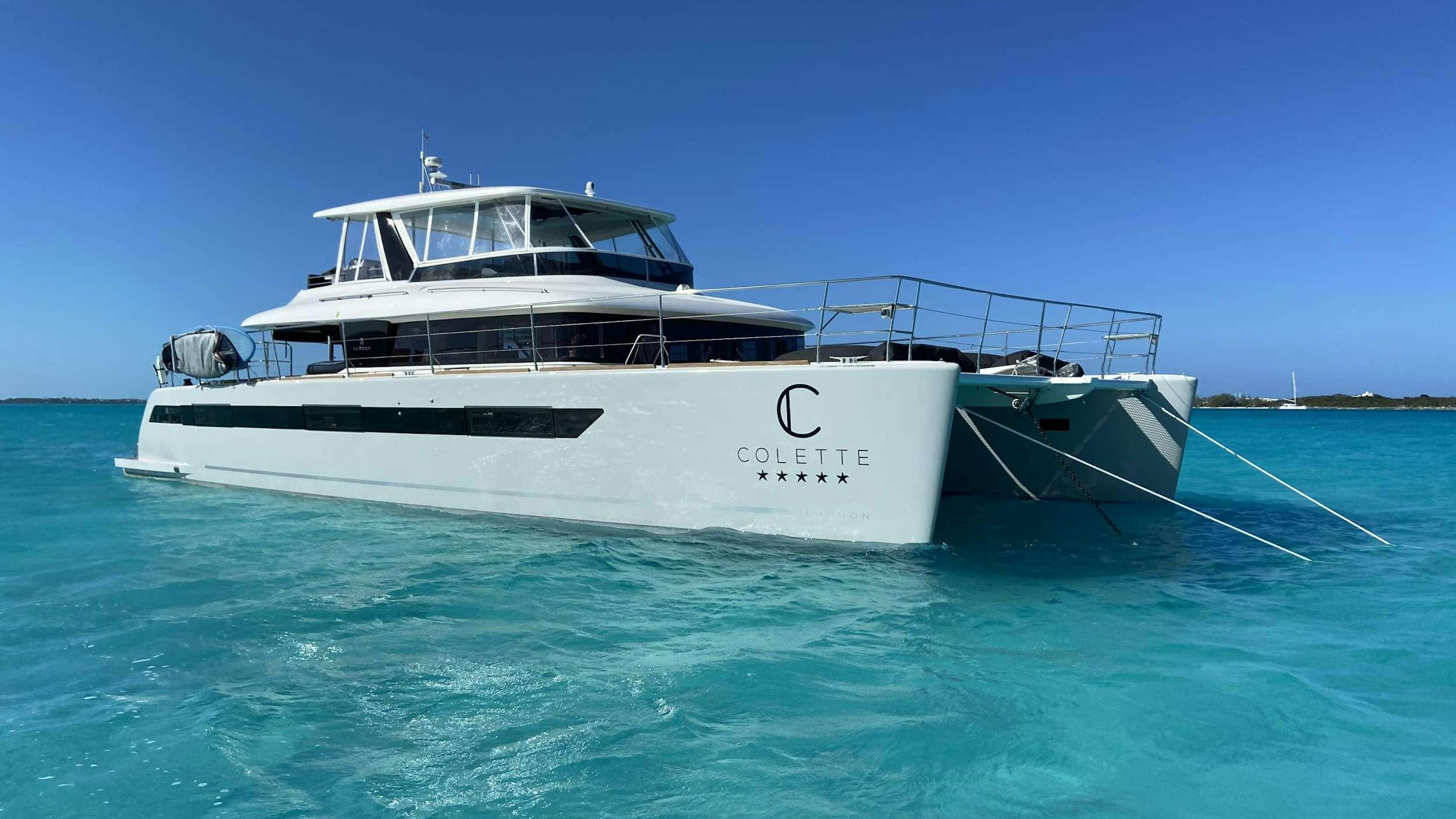 a boat in the water aboard COLETTE Yacht for Charter