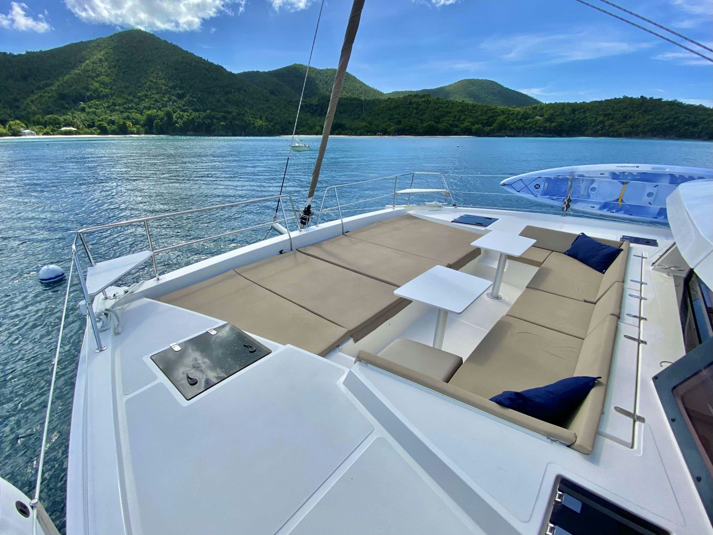 a boat on the water aboard FREESTYLE Yacht for Charter