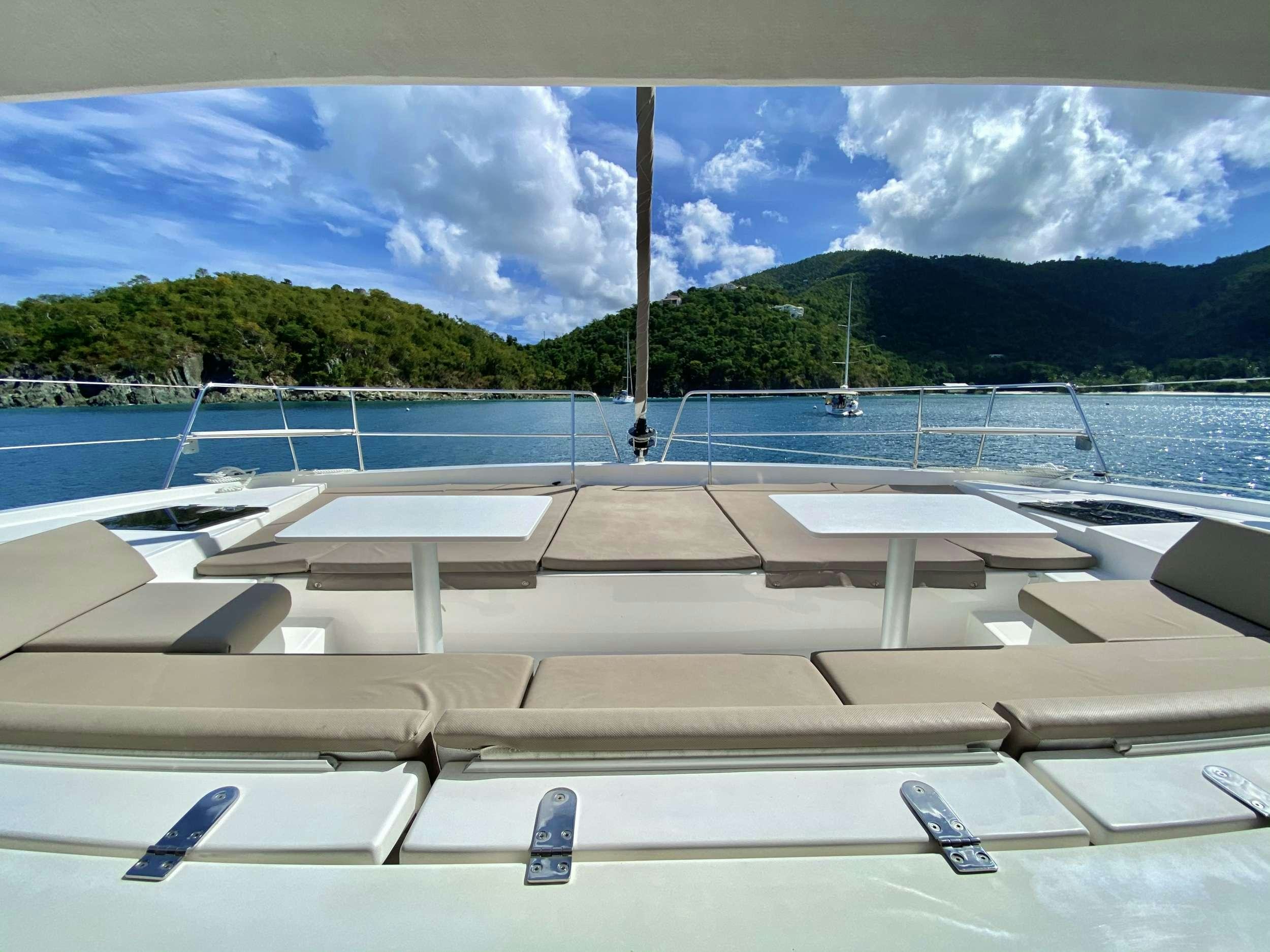 a boat on the water aboard FREESTYLE Yacht for Charter
