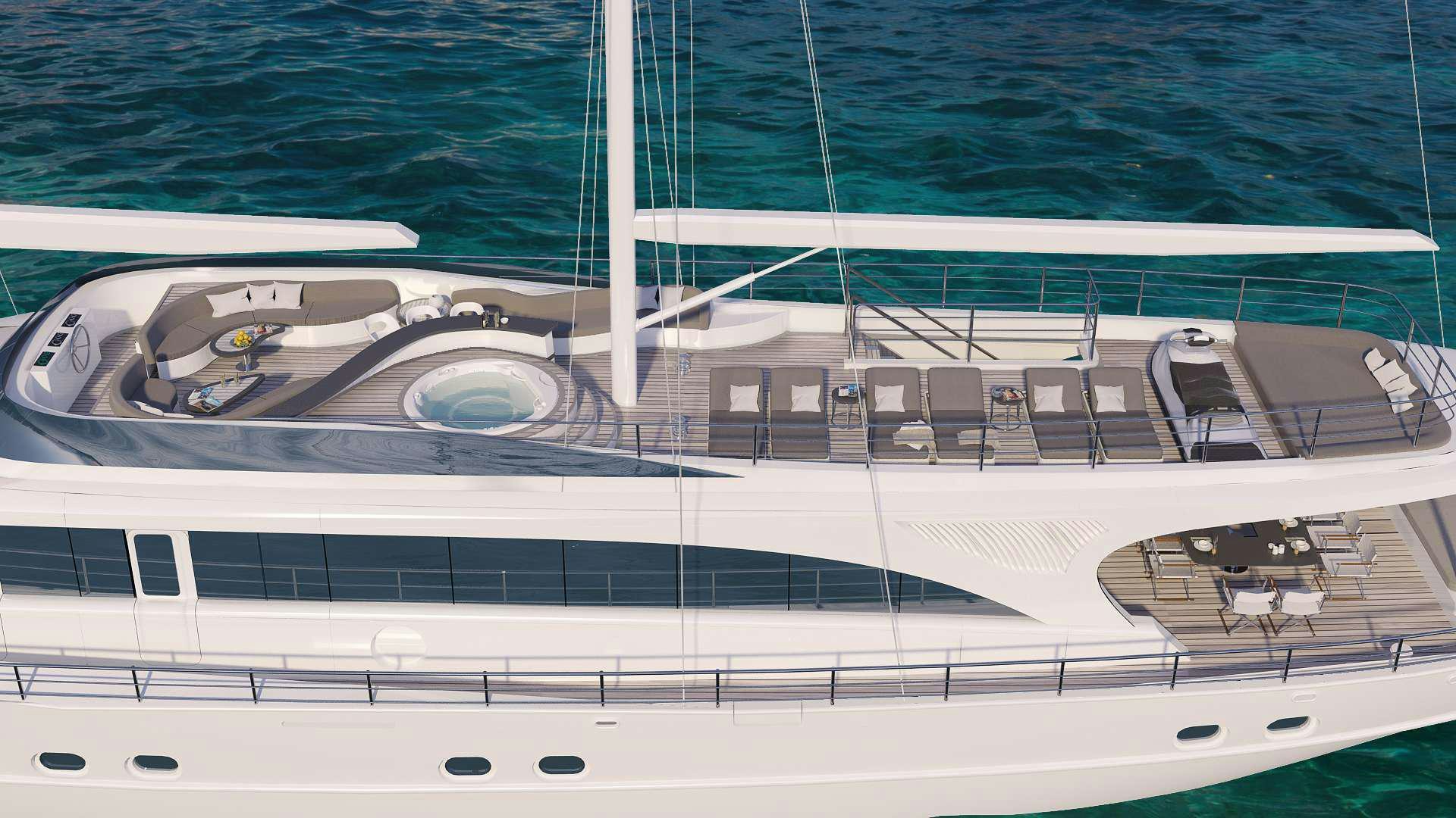 a boat on the water aboard ACAPELLA Yacht for Charter