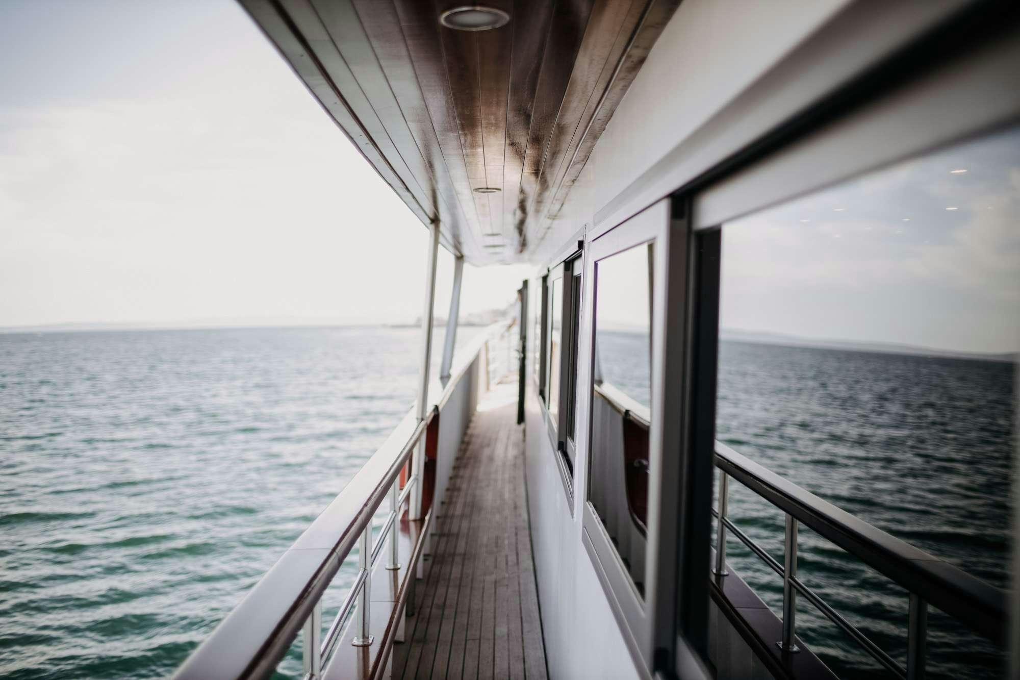 a boat on the water aboard ALMISSA Yacht for Charter