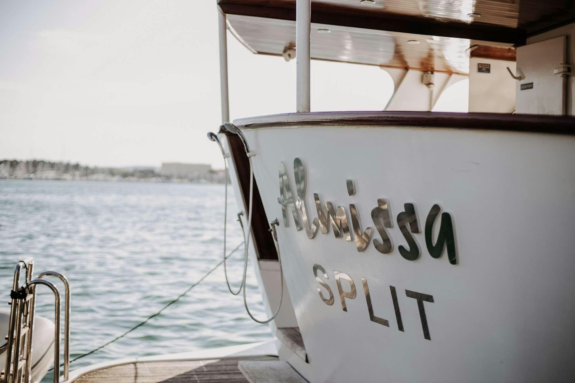 a boat on the water aboard ALMISSA Yacht for Charter