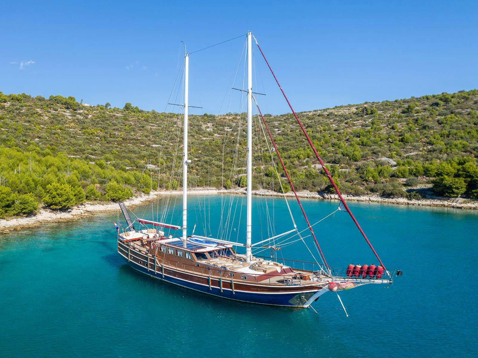 a boat on the water aboard GULET NOSTRA VITA Yacht for Charter