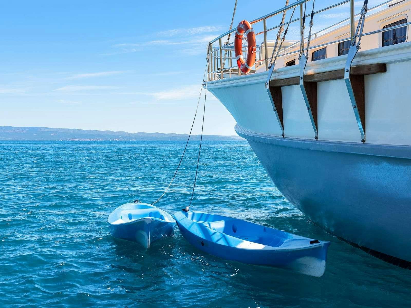 a person on a boat aboard Gulet Nautilus Yacht for Charter