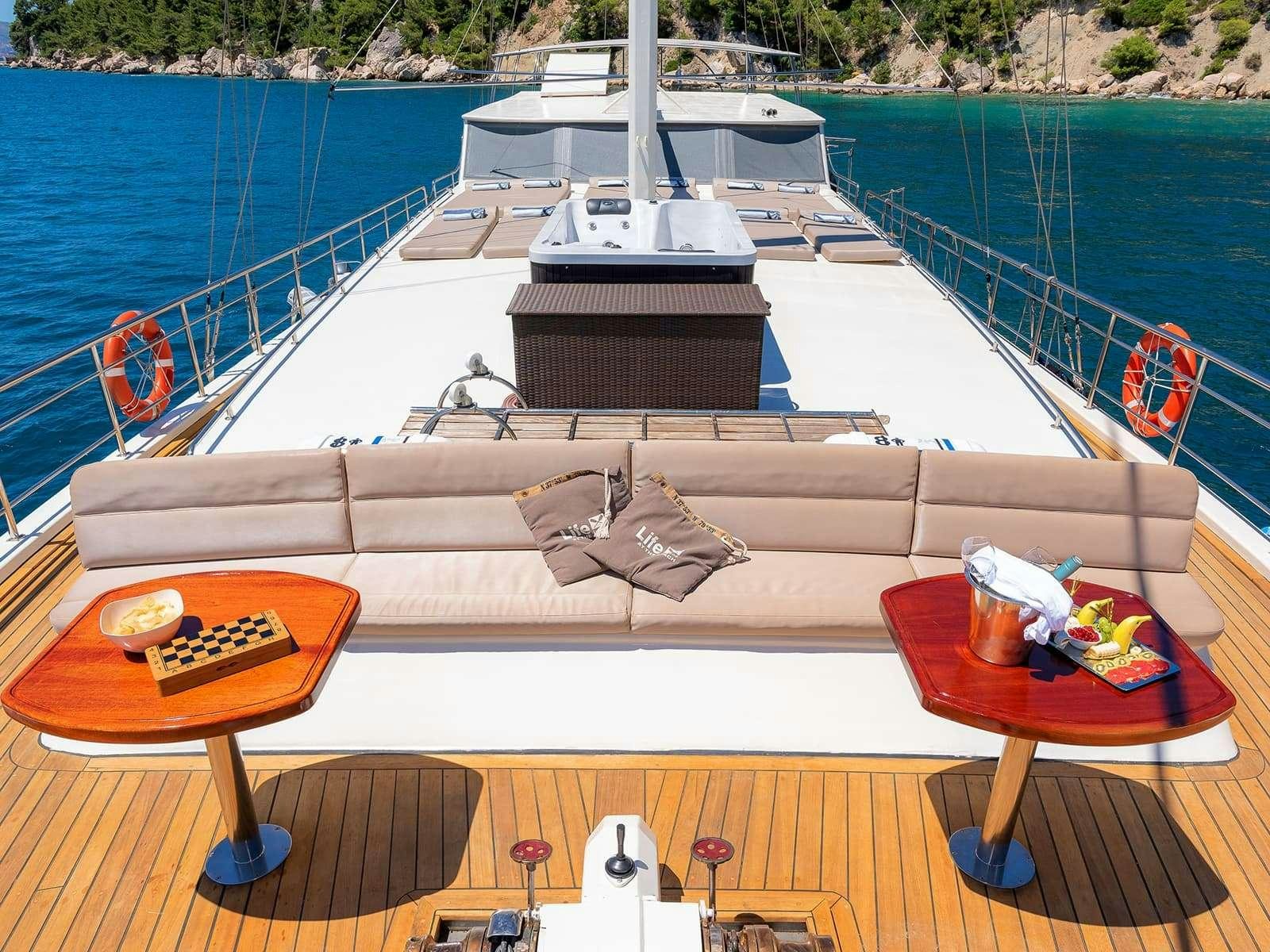 a boat on a body of water aboard Gulet Nautilus Yacht for Charter