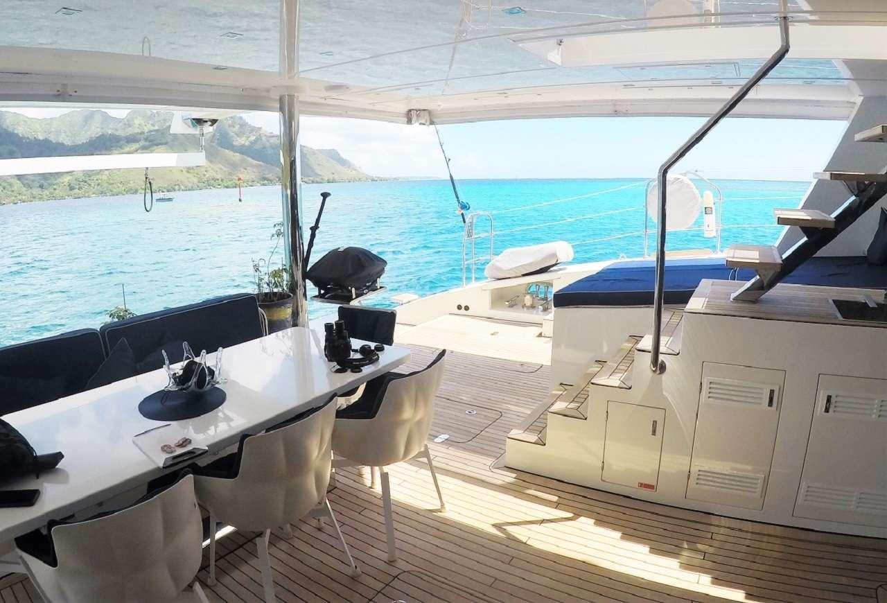 a boat on the water aboard ORION Yacht for Charter
