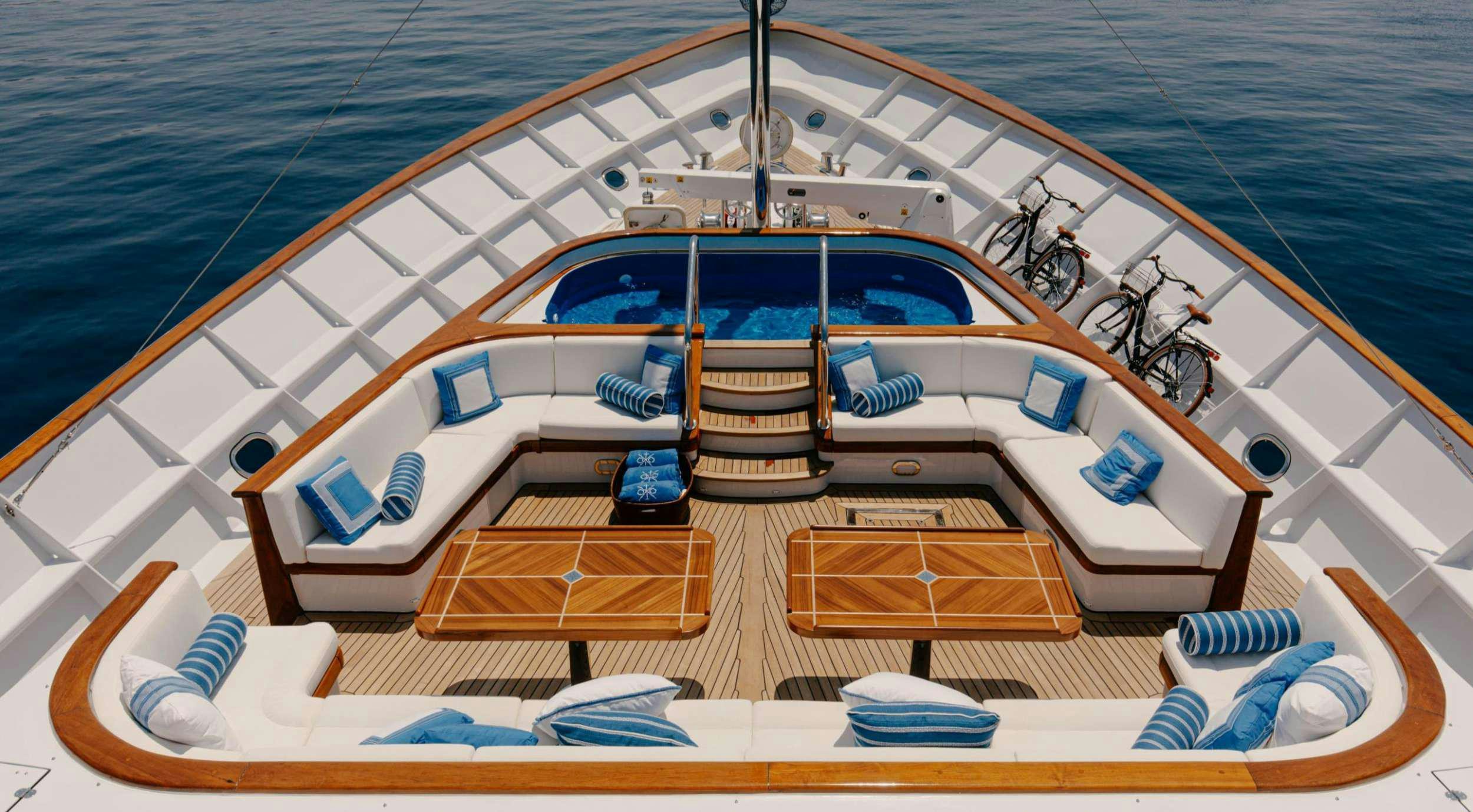 a boat on the water aboard ITOTO Yacht for Charter