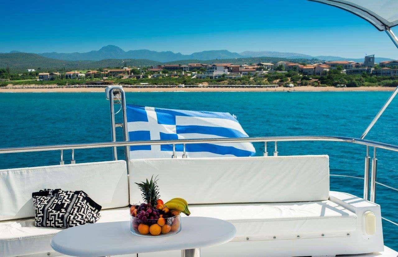 a boat on a body of water aboard CARMEN FONTANA Yacht for Charter