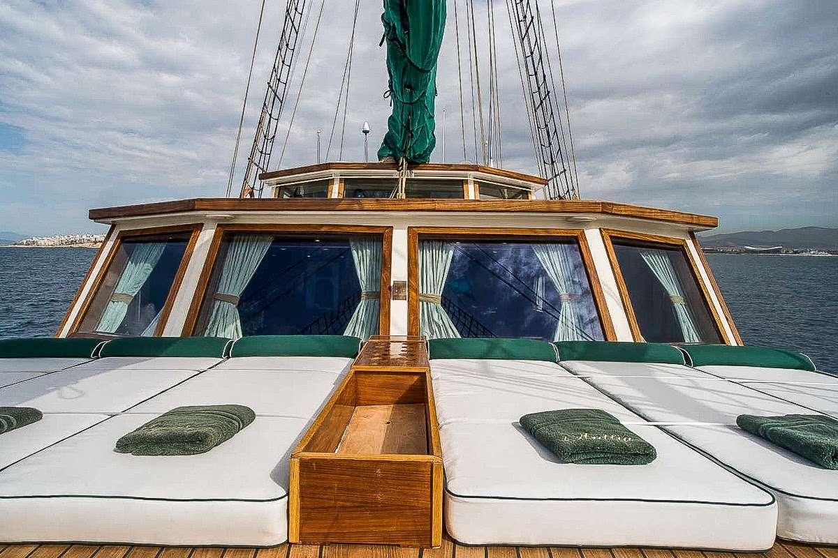 a boat on the water aboard ARKTOS Yacht for Charter