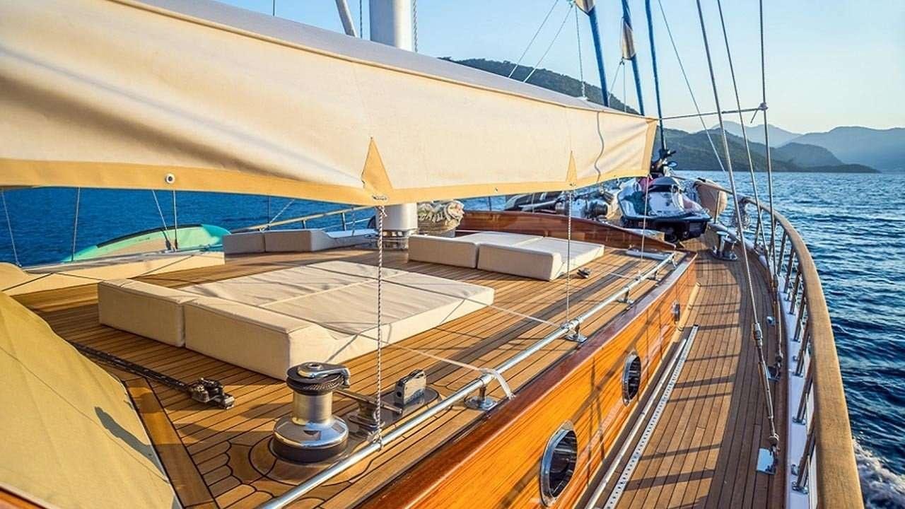 a boat on the water aboard WICKED FELINA Yacht for Charter