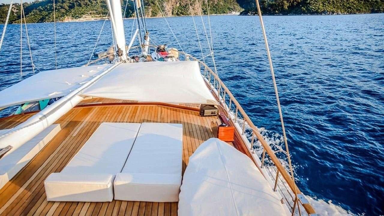 a boat on the water aboard WICKED FELINA Yacht for Charter