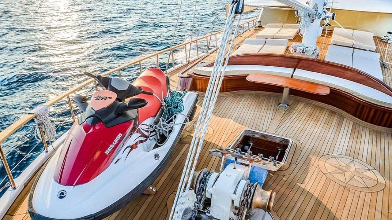 a boat on the water aboard WICKED FELINA Yacht for Charter