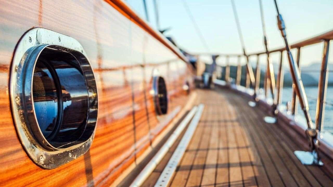 a train on a bridge aboard WICKED FELINA Yacht for Charter