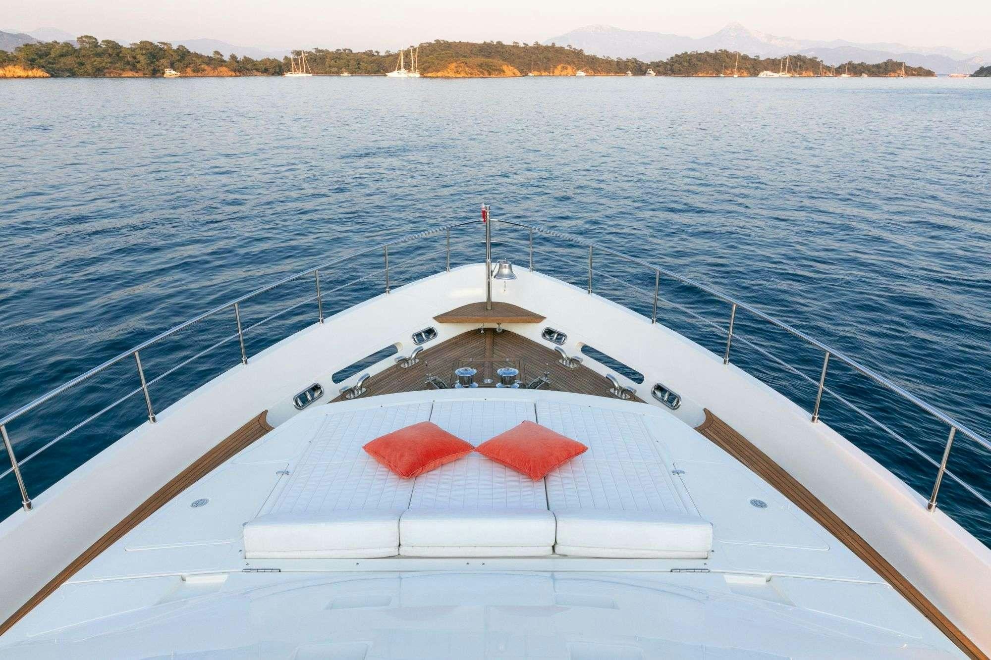 a boat on the water aboard FUNDA D Yacht for Charter