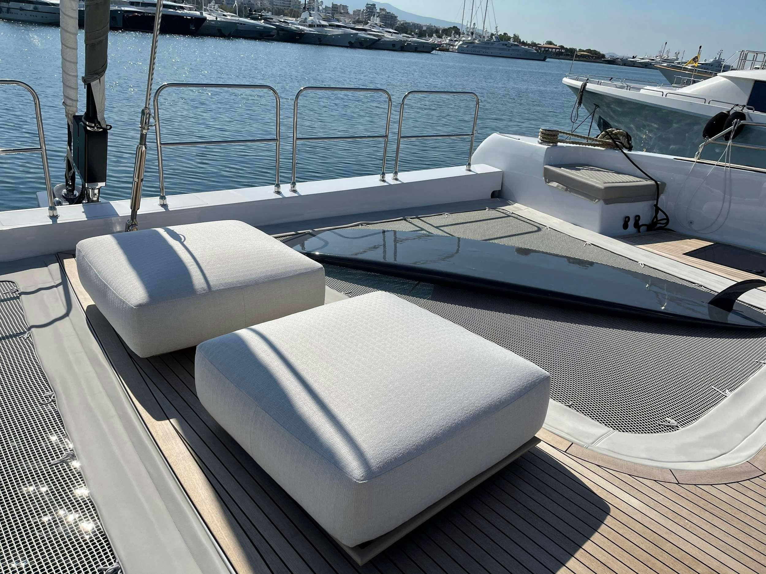 a boat on the water aboard GENNY Yacht for Charter