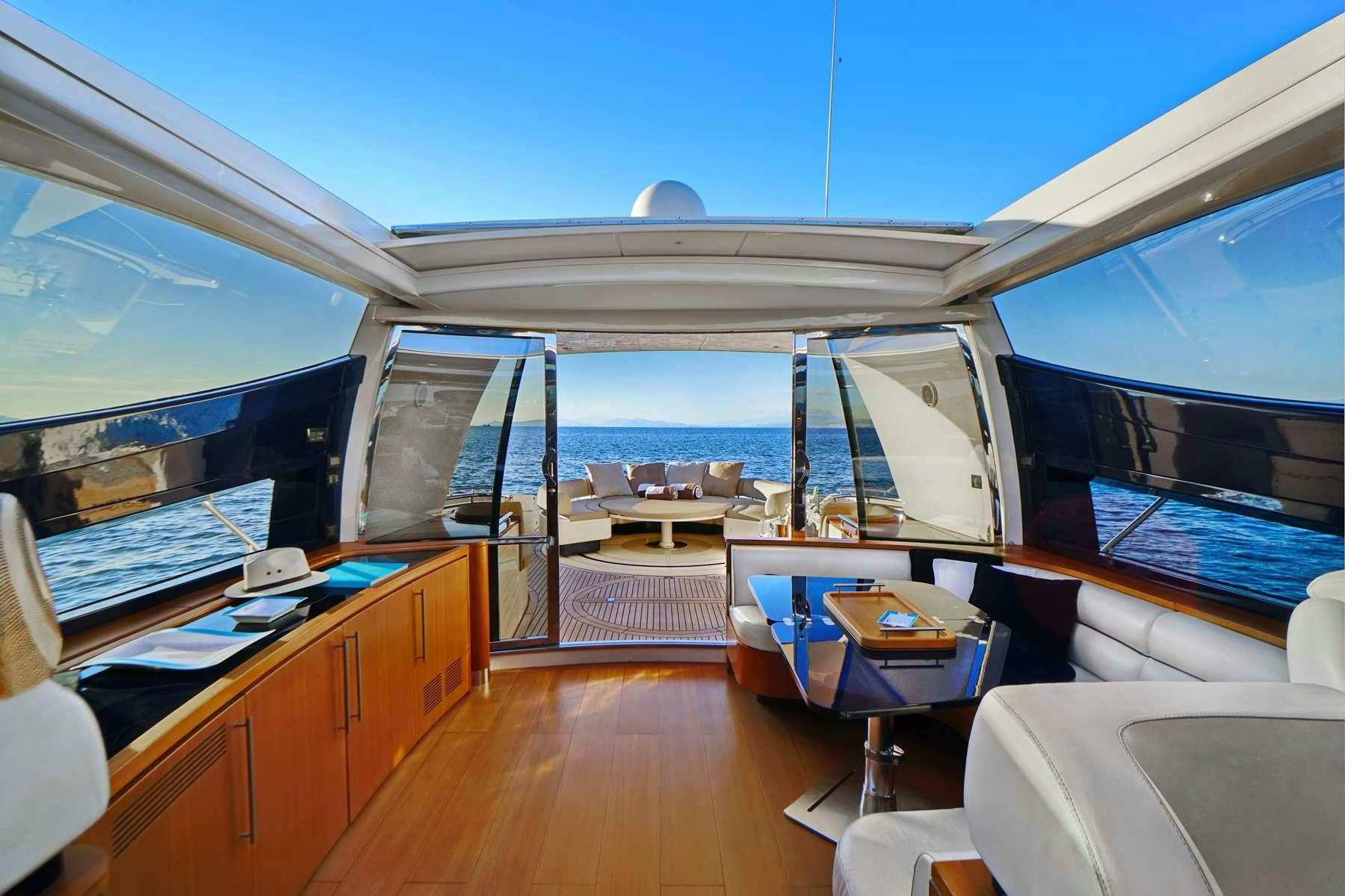 inside of a boat aboard SEA U Yacht for Charter