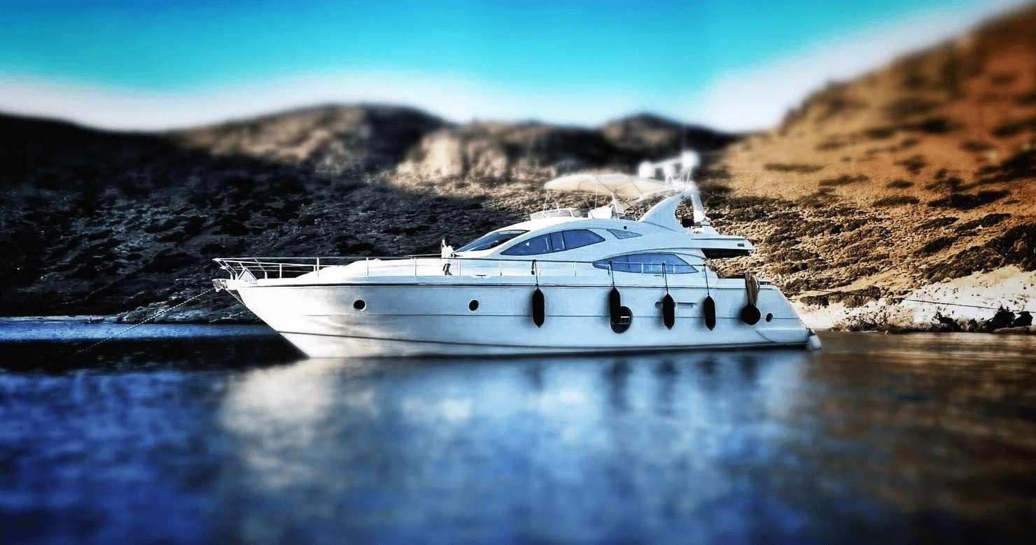 a white yacht in the water aboard REVIVAL Yacht for Charter