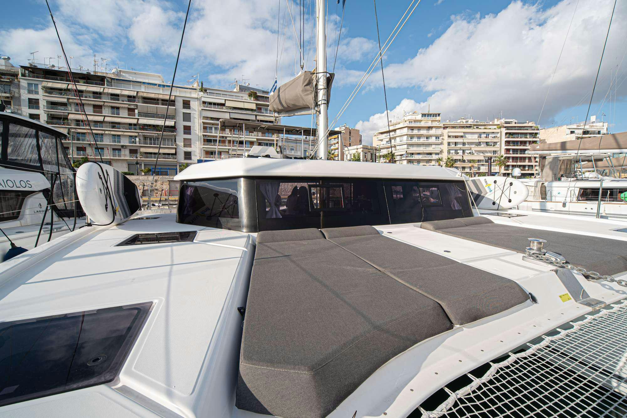 a boat on the water aboard MY BLUE HEAVEN Yacht for Charter