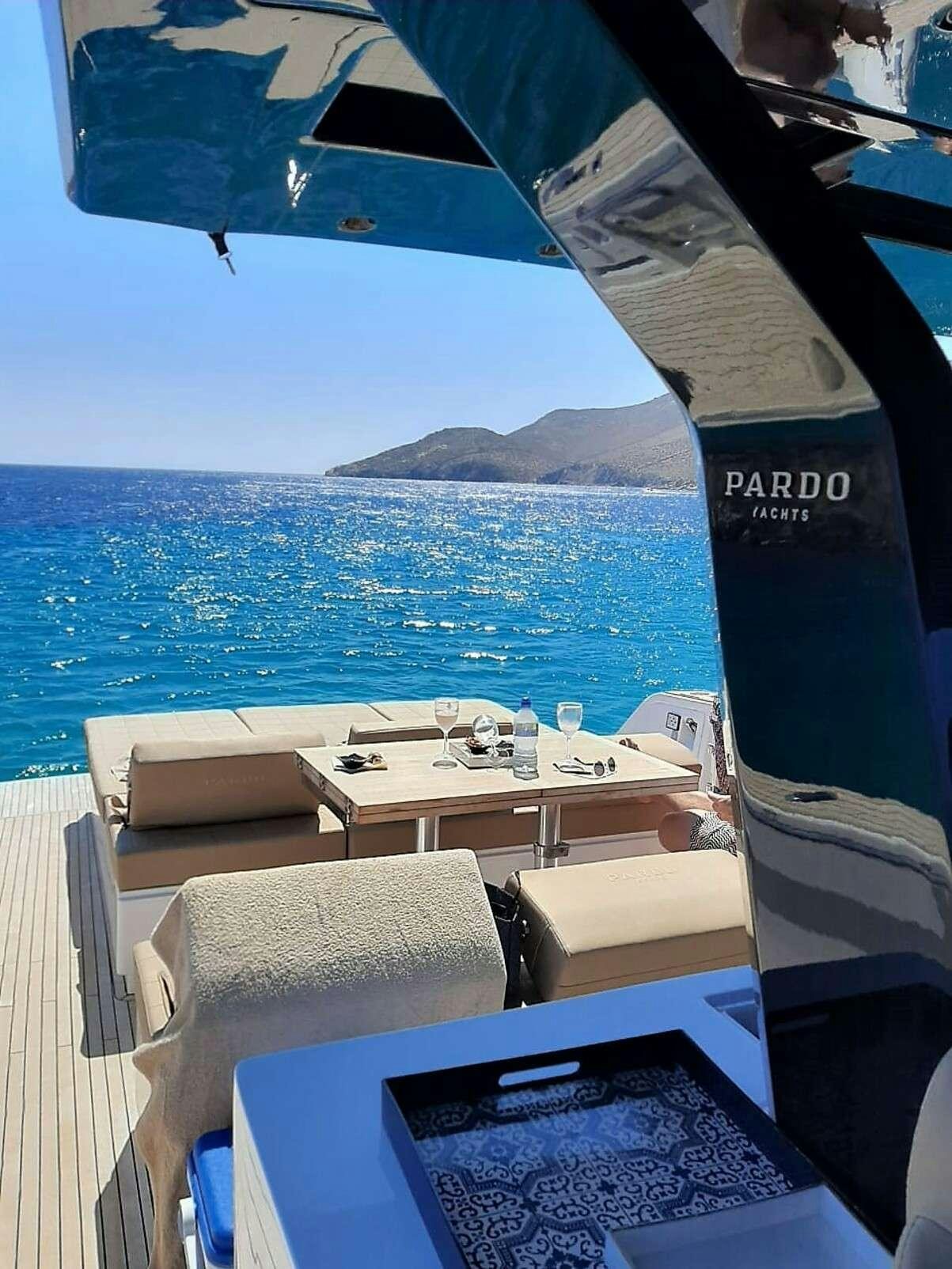 a boat on the water aboard BABY D Yacht for Charter