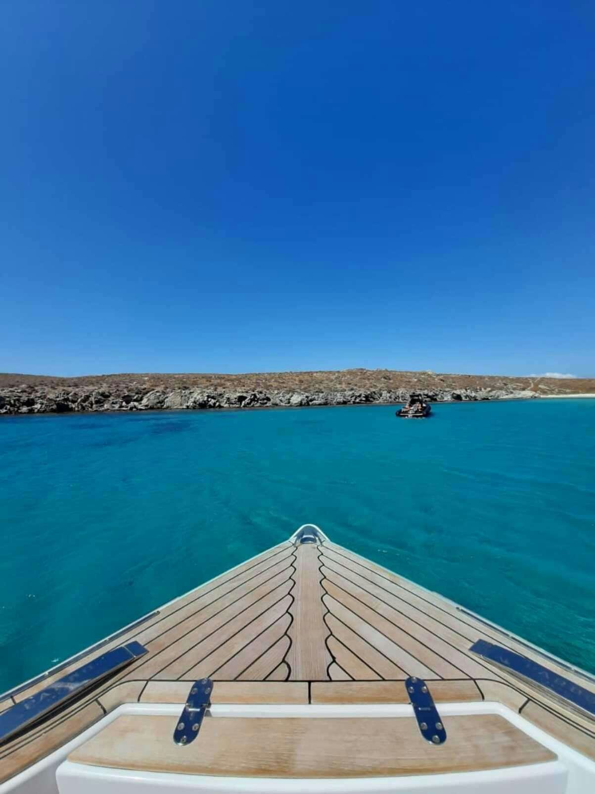 a boat on the water aboard BABY D Yacht for Charter
