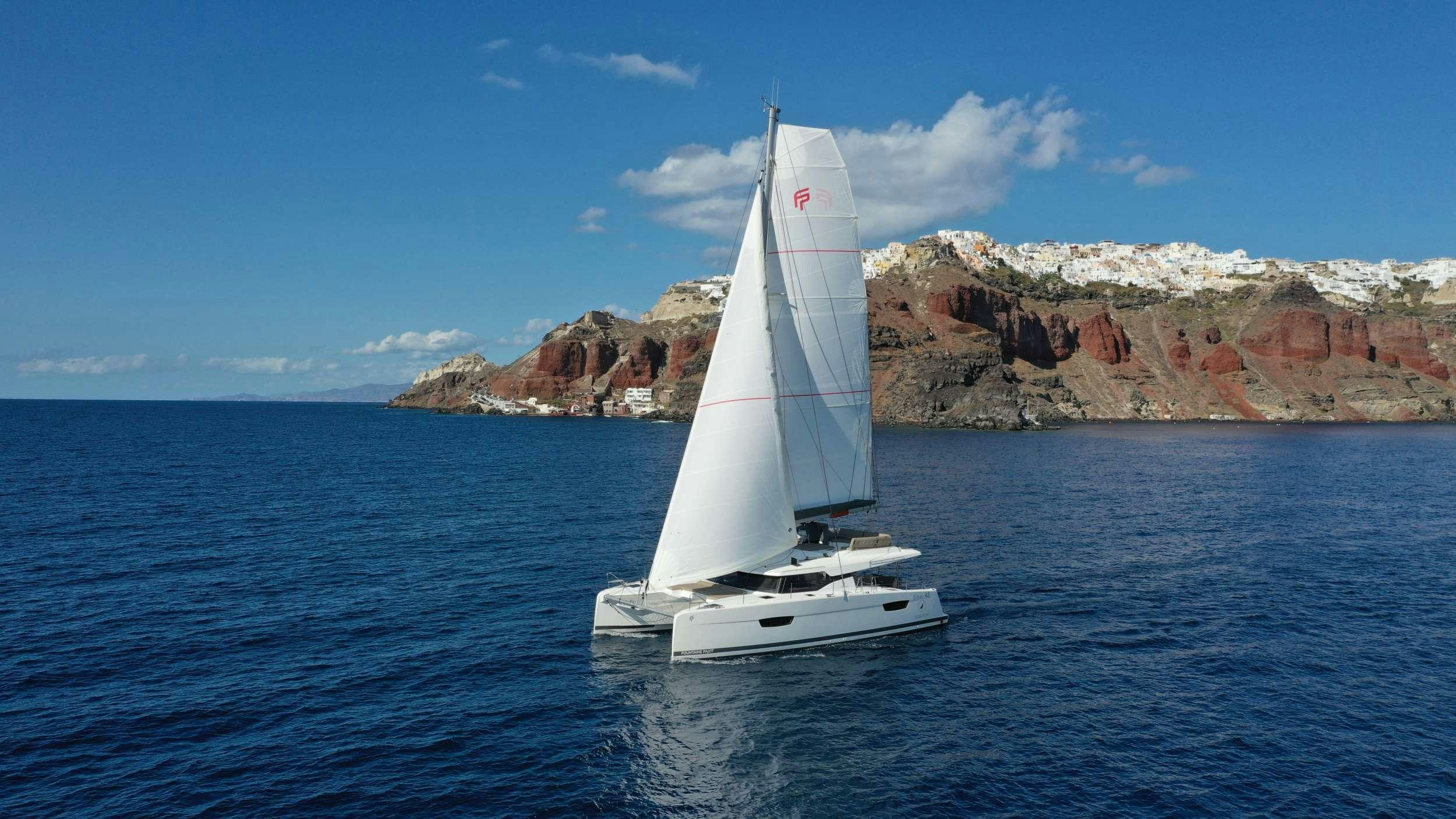 a sailboat on the water aboard PAROS Yacht for Charter