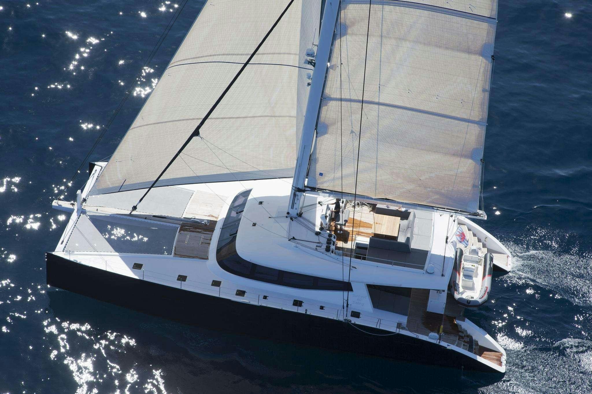 a boat on the water aboard LEVANTE Yacht for Charter