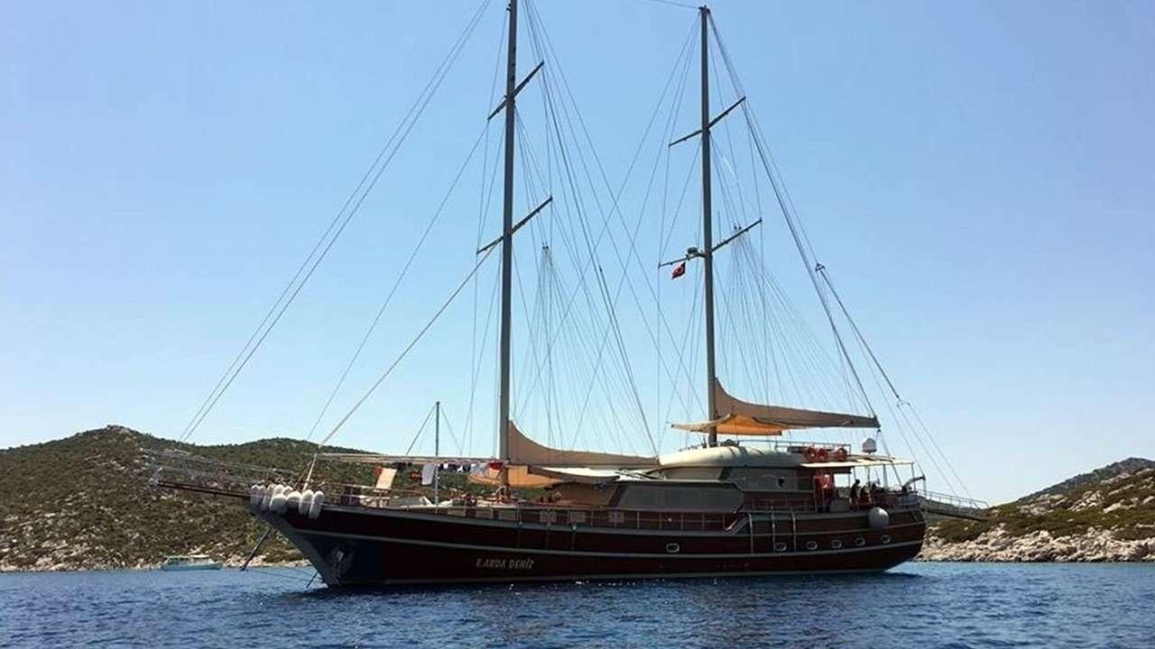 a boat on the water aboard M/S E.ARDA DENIZ Yacht for Charter