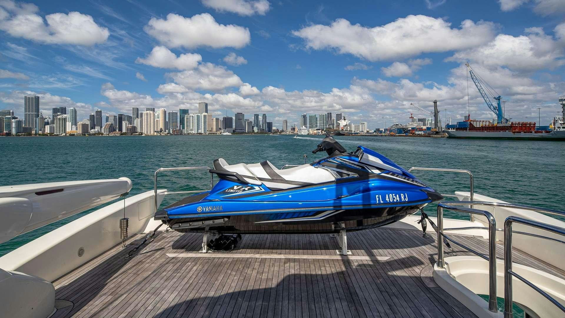 boats on a dock aboard grace Yacht for Charter