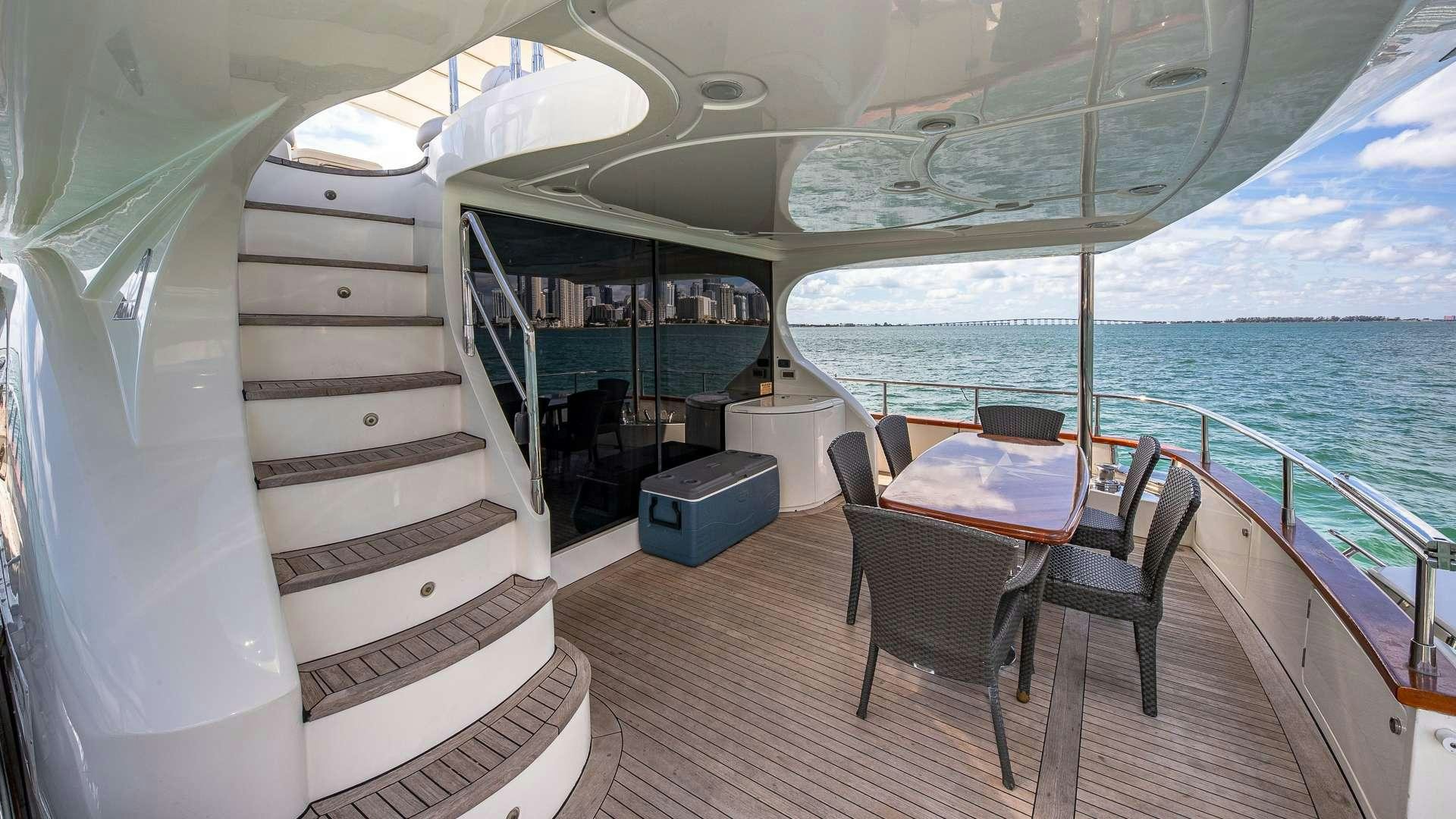 a boat on the water aboard grace Yacht for Charter