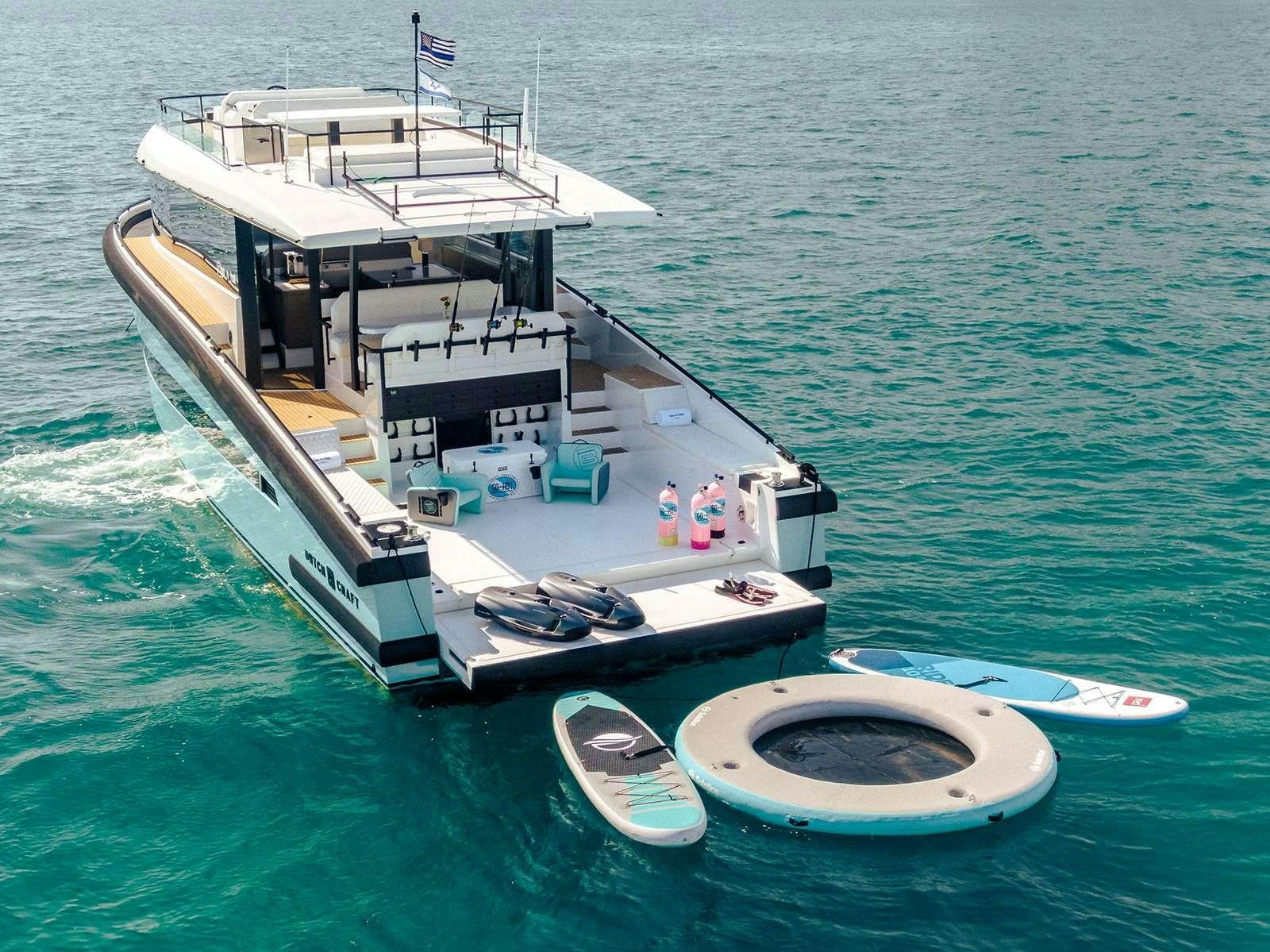 a boat on the water aboard GO N HOT Yacht for Charter