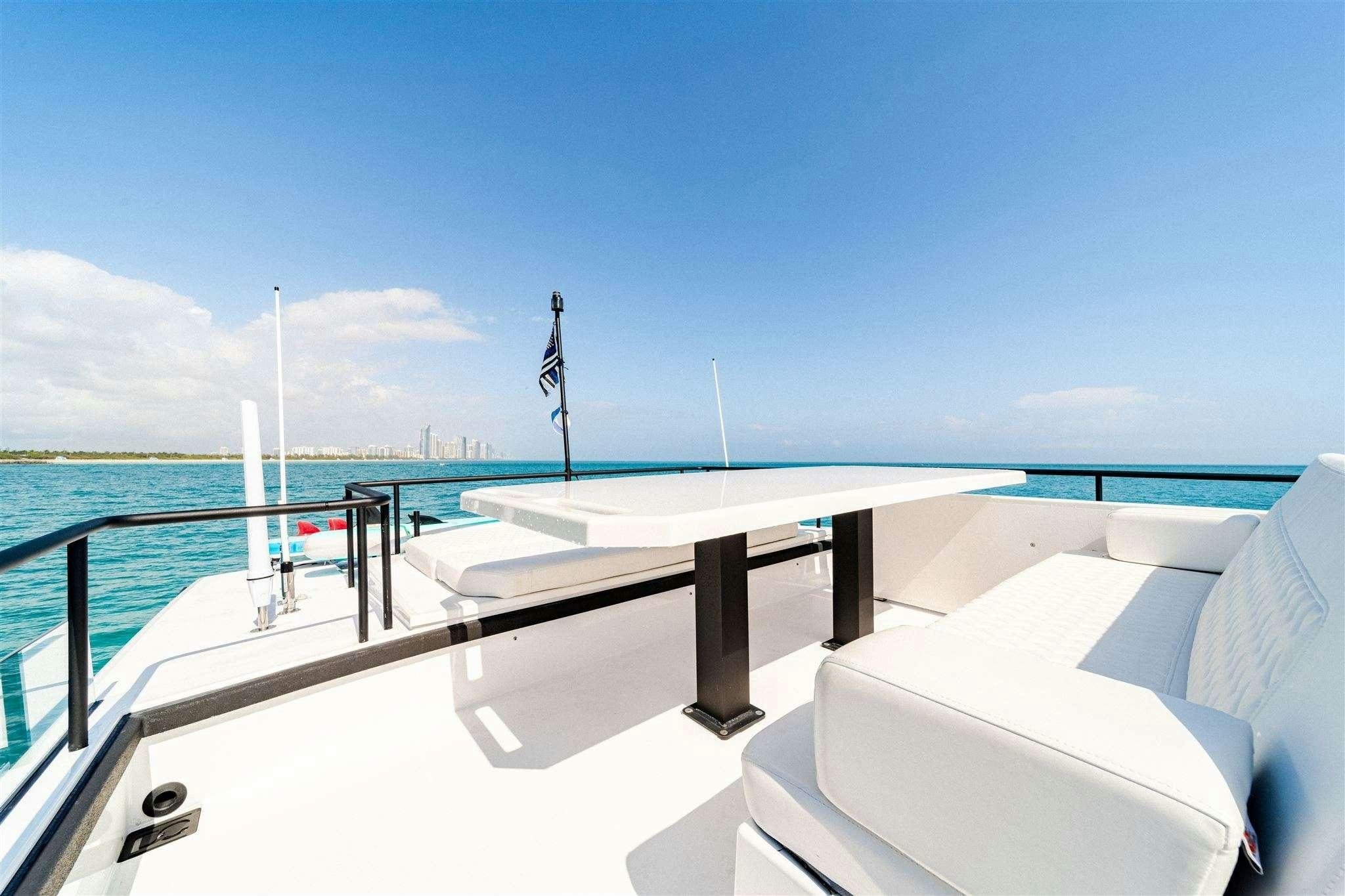 a boat on the water aboard GO N HOT Yacht for Charter