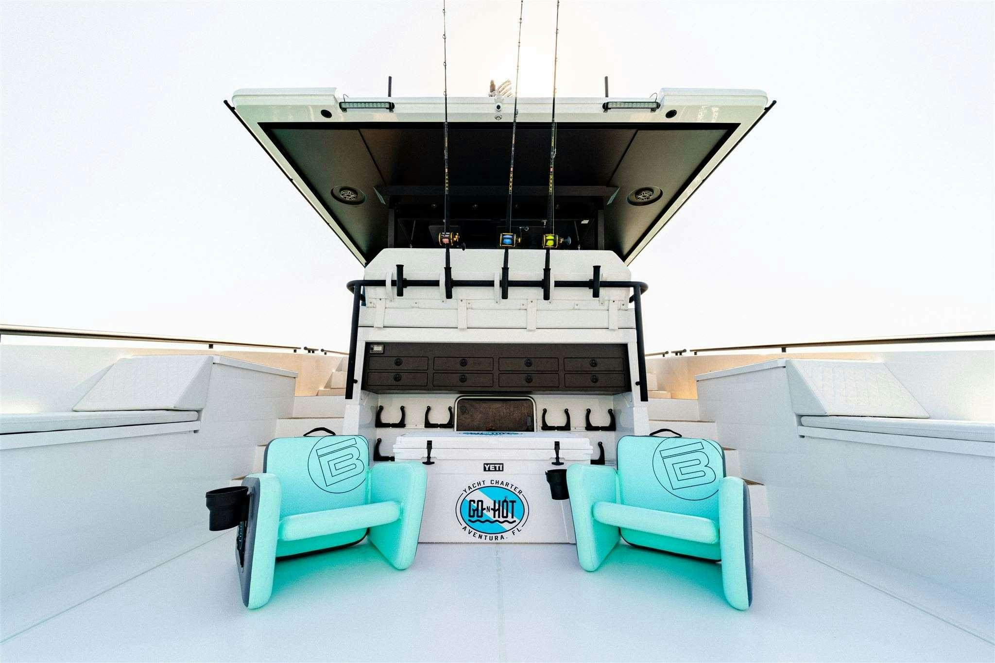 a machine with a fan aboard GO N HOT Yacht for Charter