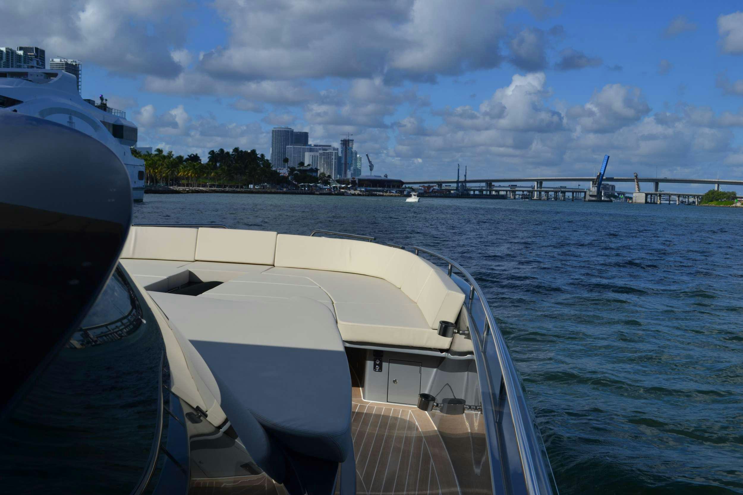 a boat on the water aboard JANINA Yacht for Charter