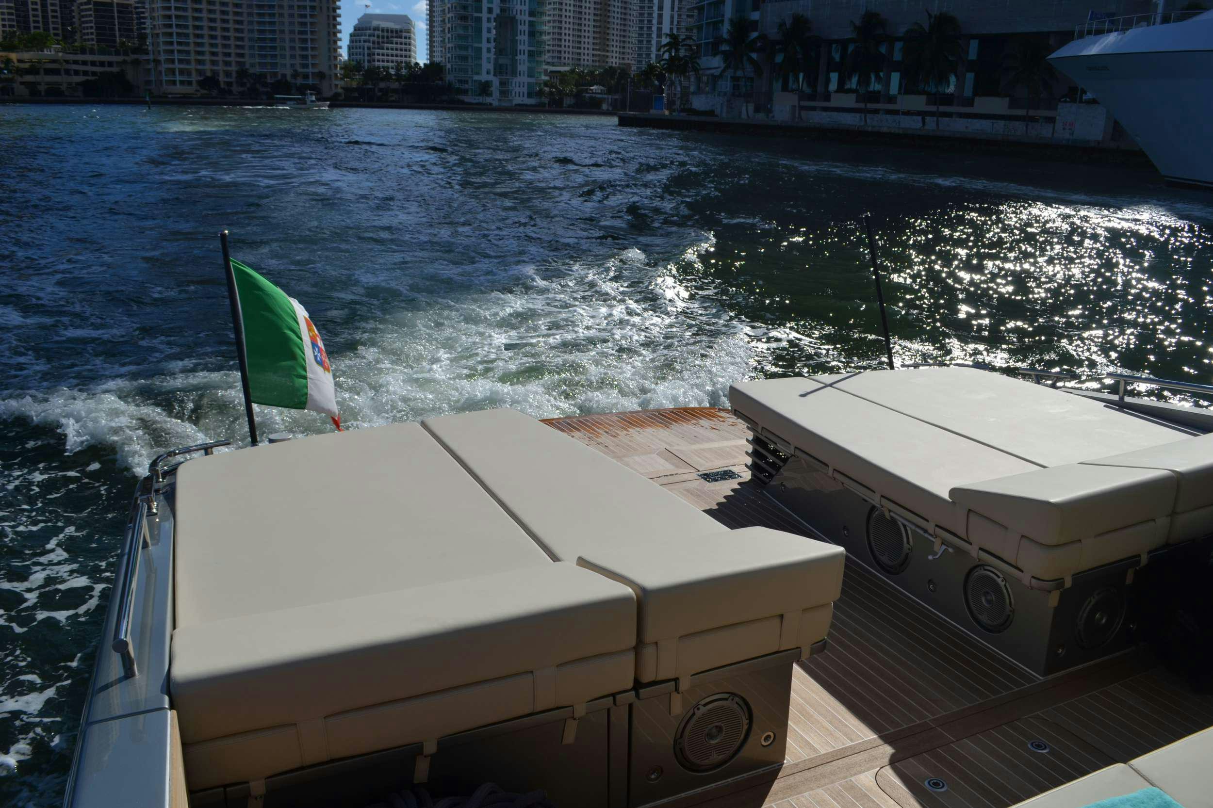 a boat on the water aboard JANINA Yacht for Charter