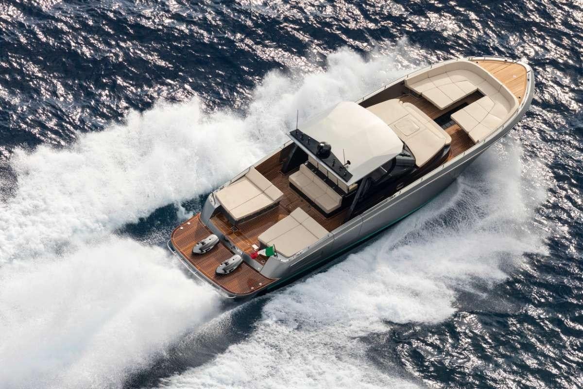 a satellite in the clouds aboard JANINA Yacht for Charter