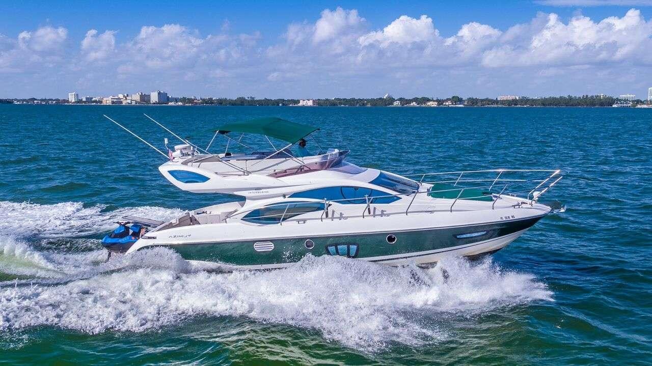 a boat on the water aboard TINA Yacht for Charter