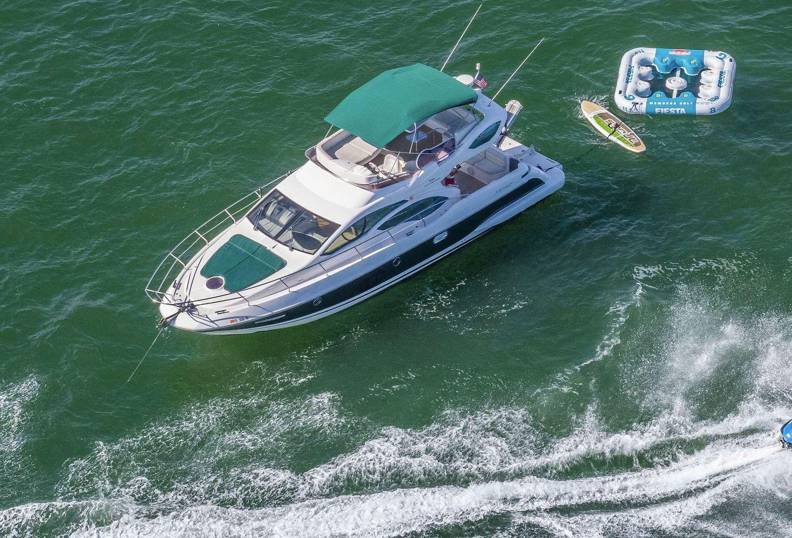 a boat on the water aboard TINA Yacht for Charter