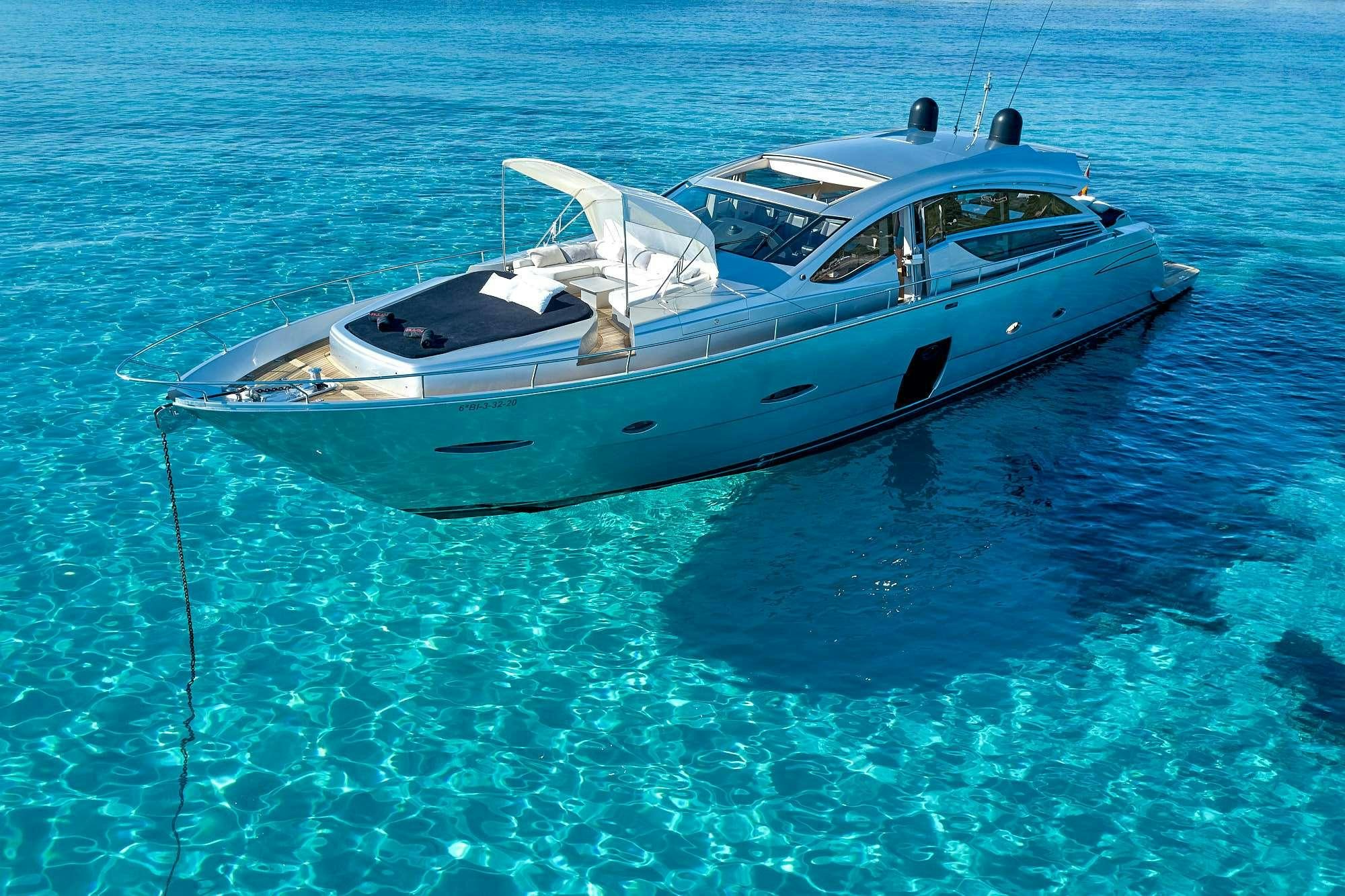 a boat in the water aboard HALLEY Yacht for Charter