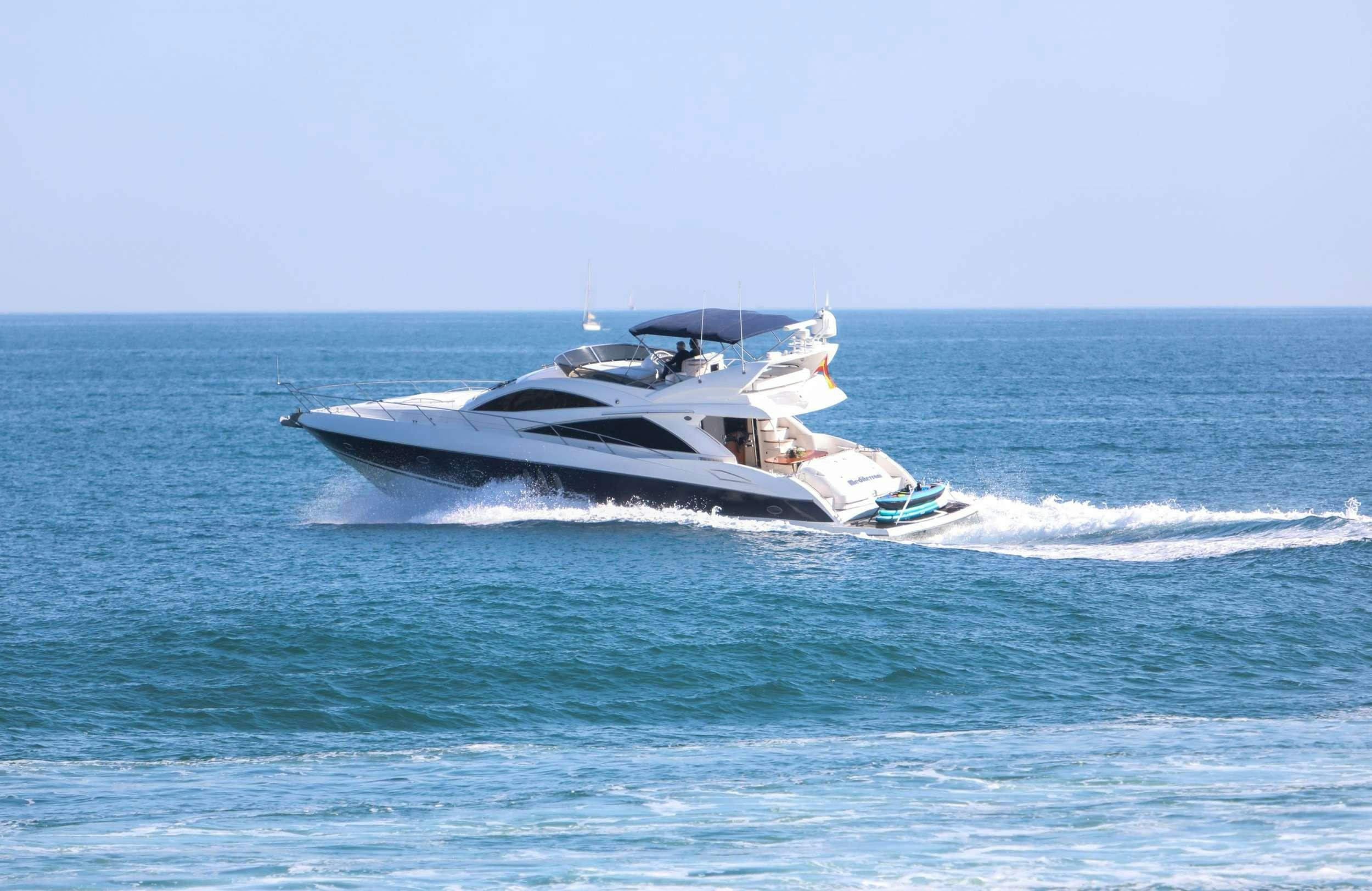 a boat on the water aboard MEDITERRANI IV Yacht for Charter