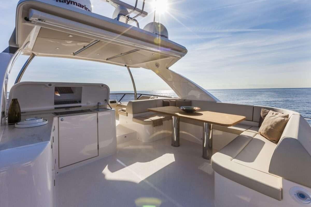 a cockpit of a plane aboard MAYBE5 Yacht for Charter