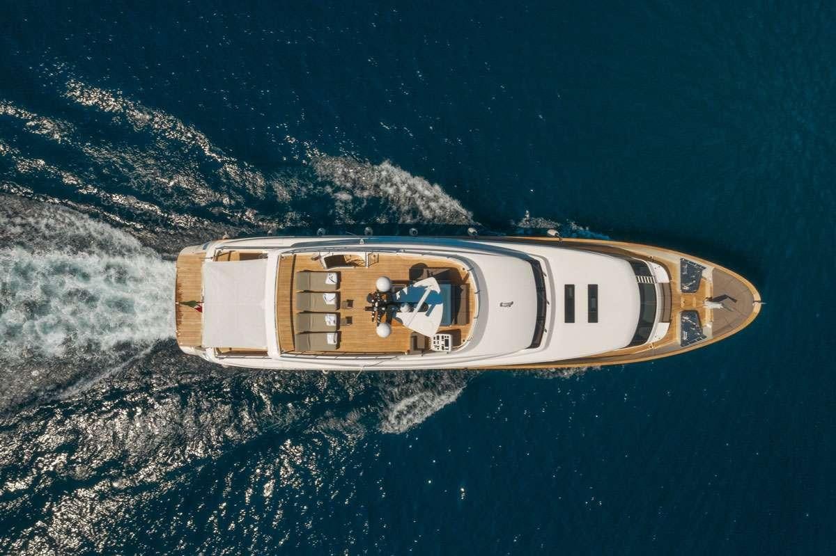 a space ship in space aboard MY WAY Yacht for Charter