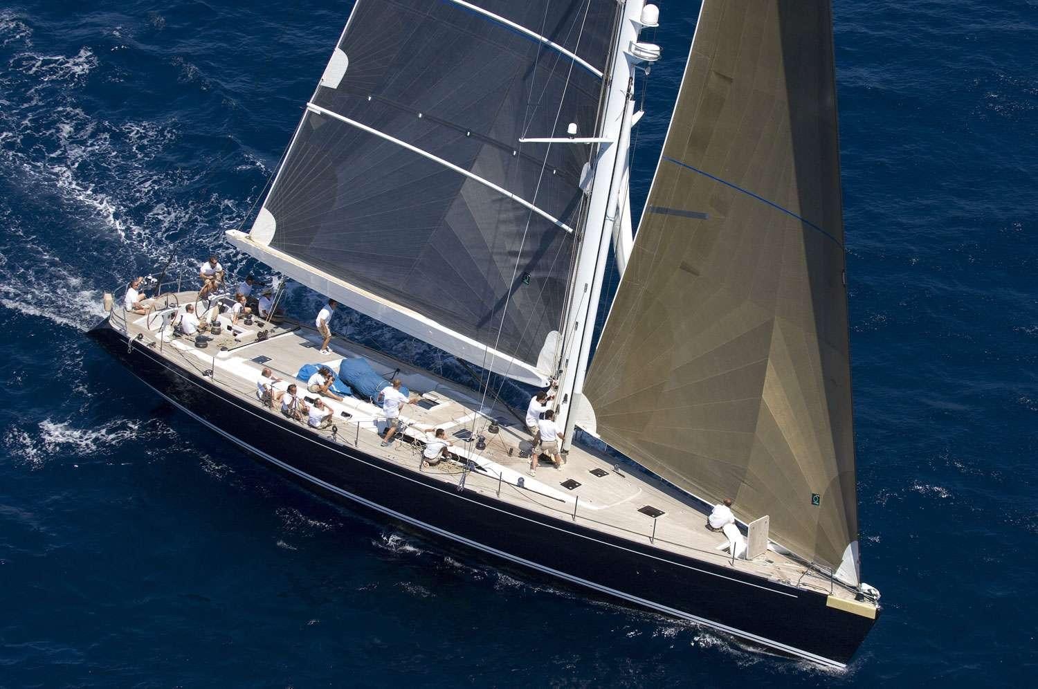 a high angle view of a ship aboard SOUTHERN STAR Yacht for Charter