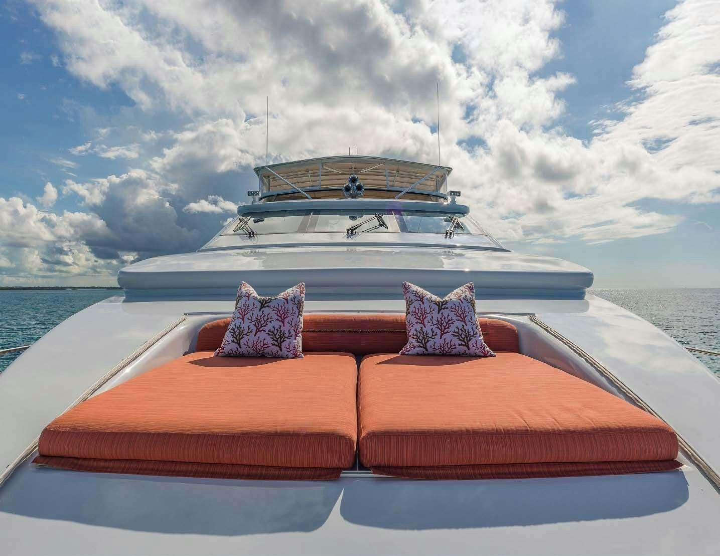 a boat on the water aboard QUINTESSA Yacht for Charter