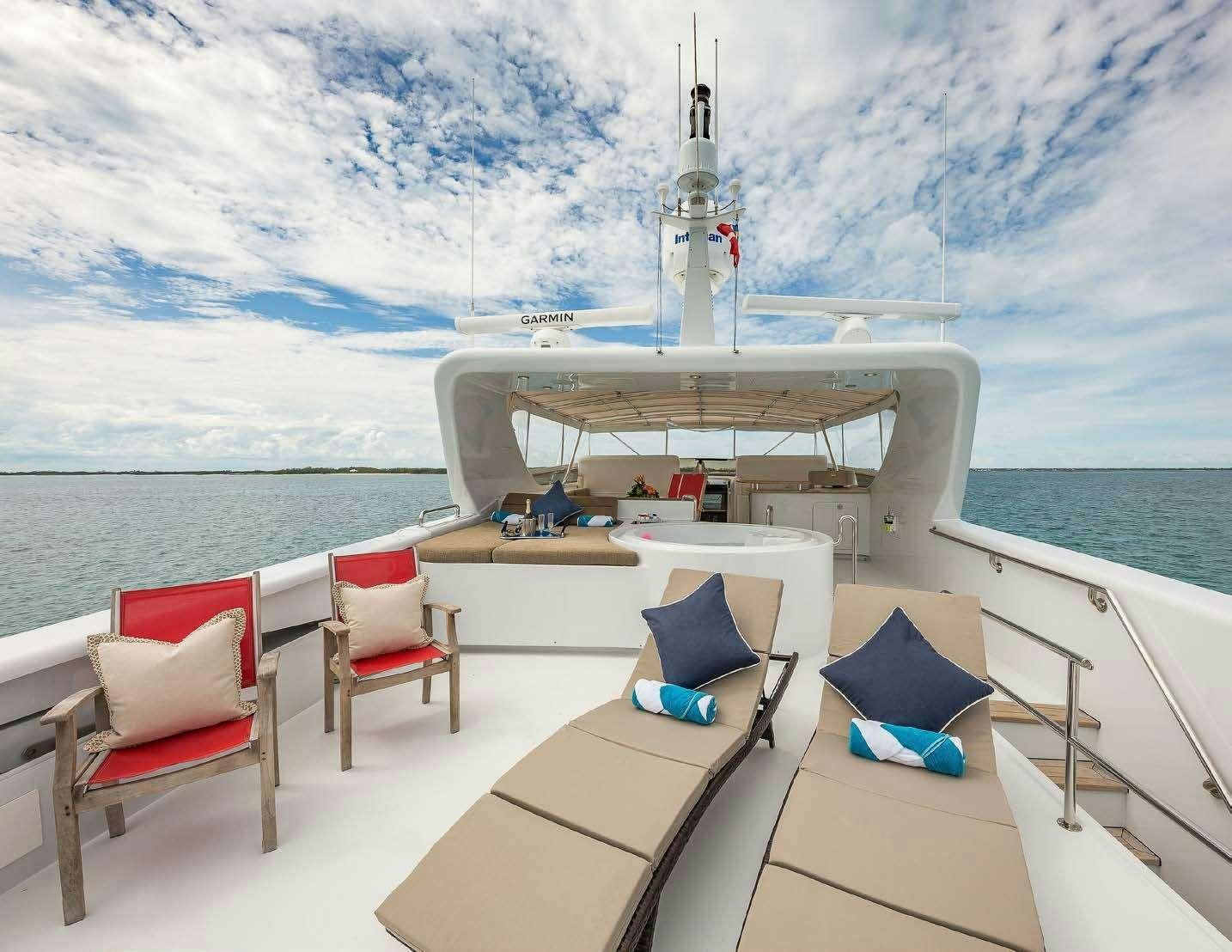 a boat on the water aboard QUINTESSA Yacht for Charter