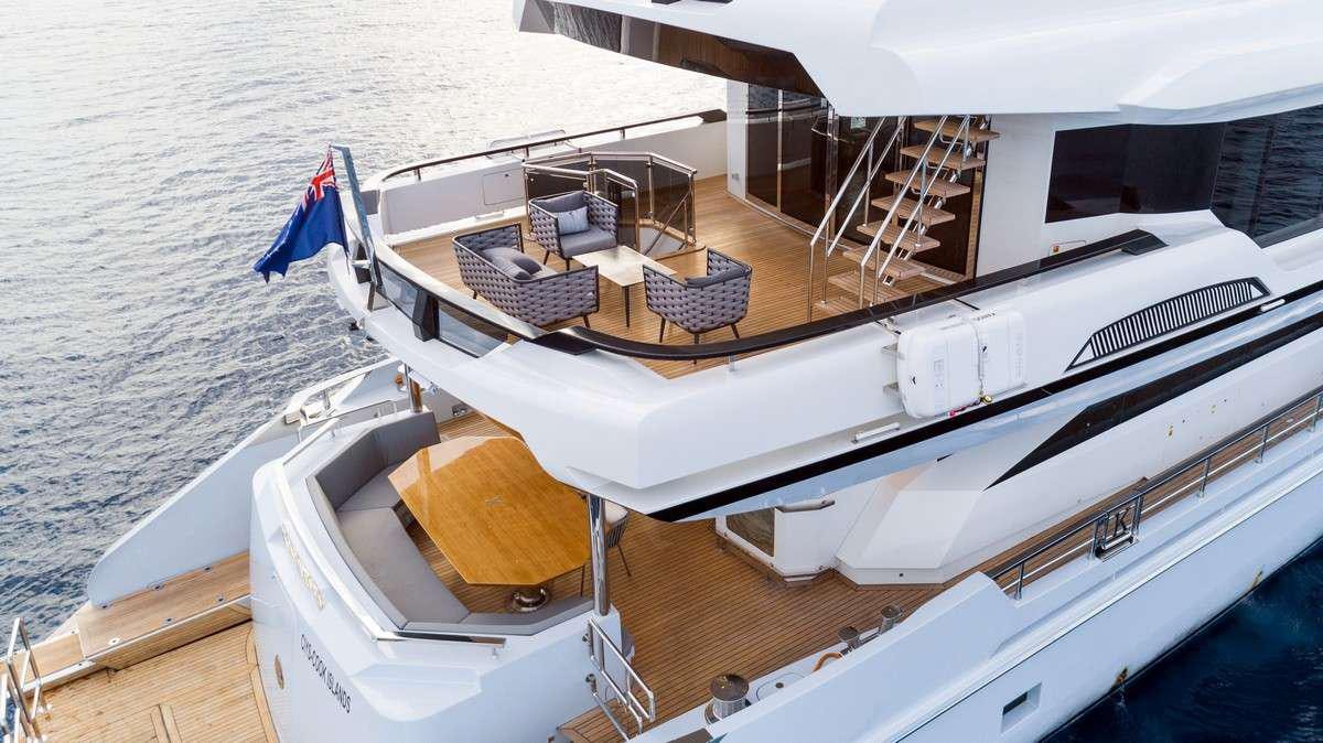 a boat on the water aboard LADY CAROLINE Yacht for Charter