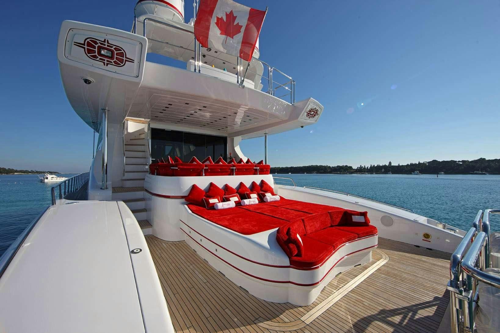 a boat on a dock aboard HARMONIC WAVES Yacht for Charter